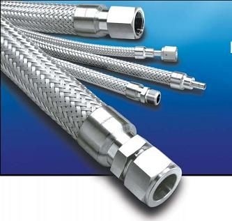La taille faite sur commande PE/PTFE a tressé le tuyau résistant de tuyau d'alcali hydraulique de Mesh Explosion Proof Flexible Acid
