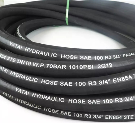 L'OEM hydraulique de tuyau de tuyau tressé de fil d'acier classent 1-100MPa à haute pression