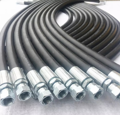 Résistance en caoutchouc hydraulique SAE100 R6 EN854 R6 de basse pression d'oléoduc de tuyau de renfort de textile