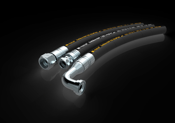 tuyau de pression hydraulique 680 bar pression de rupture compatible avec les fluides hydrauliques pour les applications lourdes