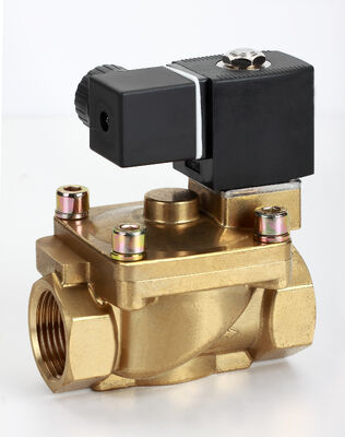 Valve solénoïde en laiton normalement ouverte normalement fermée pour le contrôle des fluides