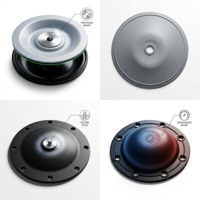 Peroxide Cured Low Compression Set Valve Rubber Diaphragm 15 Percent Elastic Recovery EPDM